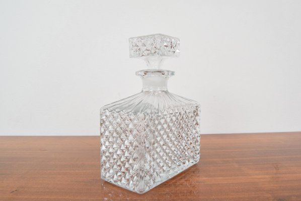 Mid-Century Bohemia Glass Carafe, 1950s-TZ-1305495