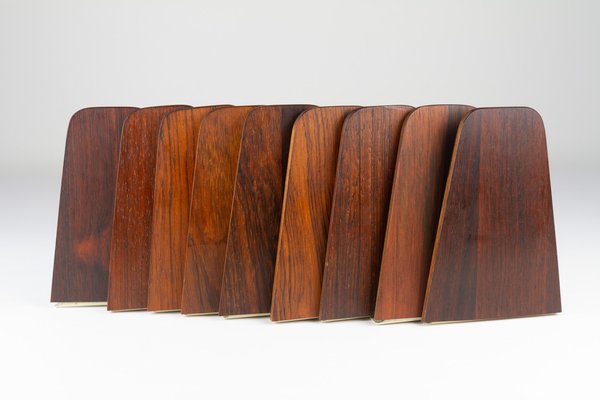 Mid-Century Bookends by Kai Kristiansen for FM, 1960s, Set of 9-WIX-1705093