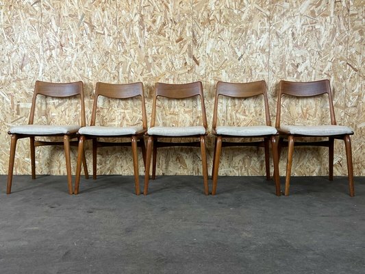 Mid-Century Boomerang Dining Chairs by Alfred Christensen for Slagelse Møbelværk, Set of 5-EJL-1138848