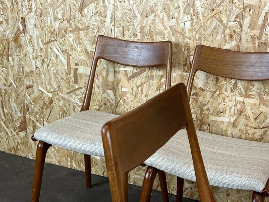 Mid-Century Boomerang Dining Chairs by Alfred Christensen for Slagelse Møbelværk, Set of 5-EJL-1138848