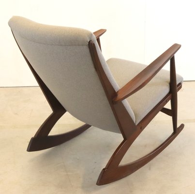 Mid-Century Boomerang Rocking Chair by Søren Georg Jensen, 1950s-FYZ-1784895