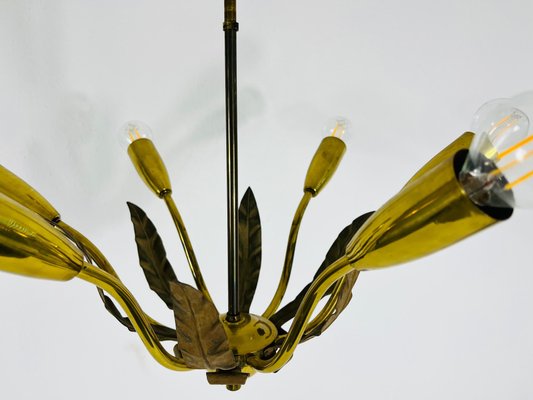 Mid-Century Brass 8-Arm Sputnik Chandelier from Vereinigte Werkstätte, 1960s-PUK-1352376