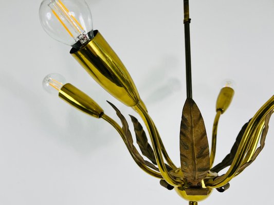 Mid-Century Brass 8-Arm Sputnik Chandelier from Vereinigte Werkstätte, 1960s-PUK-1352376