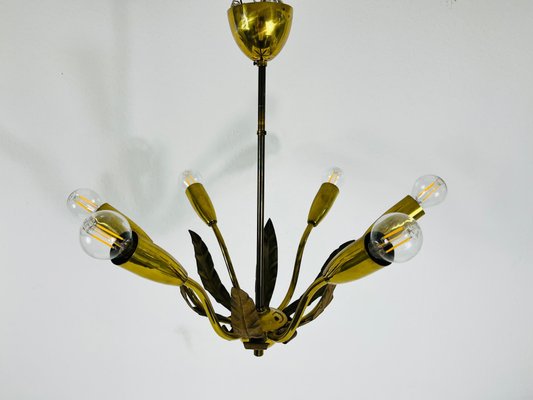 Mid-Century Brass 8-Arm Sputnik Chandelier from Vereinigte Werkstätte, 1960s-PUK-1352376