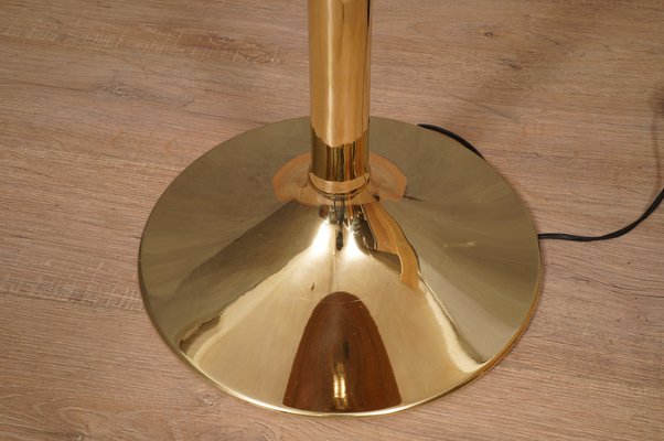 Mid-Century Brass and Bamboo Floor Lamp, 1990s-UH-1742752