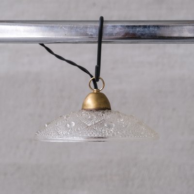 Mid-Century Brass and Glass Pendant Light-JRP-1762862