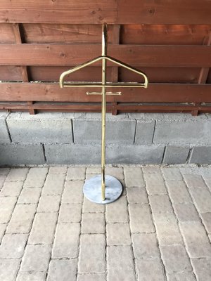 Mid-Century Brass and Marble Valet, 1970s-OXJ-667421