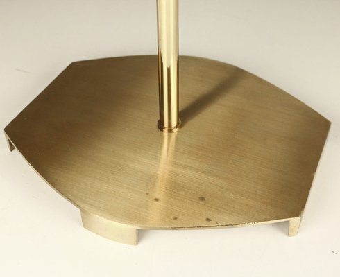 Mid-Century Brass Arc Floor Lamp, 1950s-FUP-671878