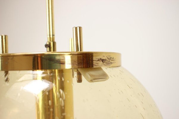 Mid-Century Brass Big Pendant by Kamenicky Senov, 1970s-TZ-956598