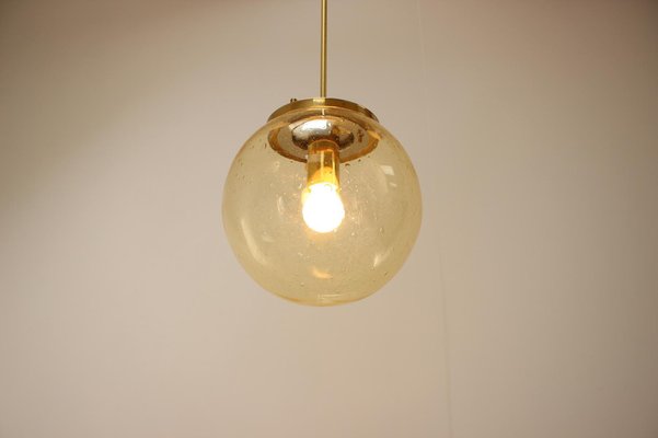 Mid-Century Brass Big Pendant by Kamenicky Senov, 1970s-TZ-956598