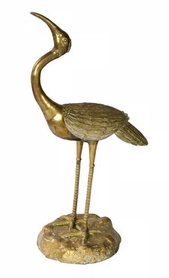 Mid-Century Brass Bird Sculpture-ZVH-1057866