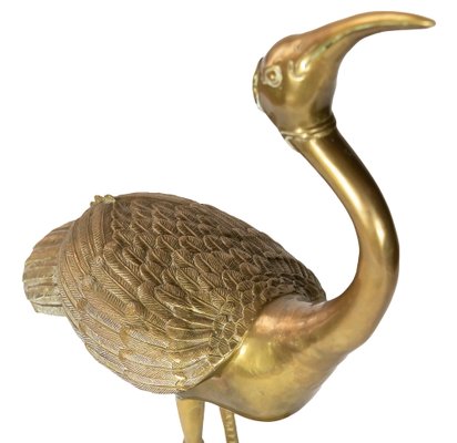 Mid-Century Brass Bird Sculpture-ZVH-1057866