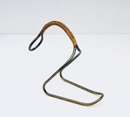 Mid-Century Brass Bottle Holder Model 3601 from Werkstätte Carl Auböck, Austria, 1950s-GLD-1756650