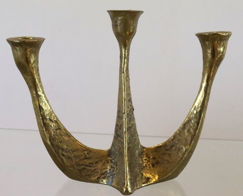 Mid-Century Brass Candlestick by Horst Dalbeck-FYZ-1783198