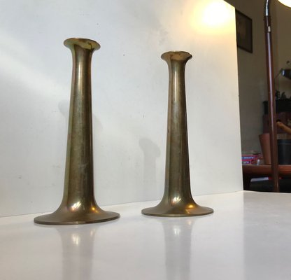 Mid-Century Brass Candlesticks by Hans Bolling for Torben Ørskov, 1960s, Set of 2-LCR-679122