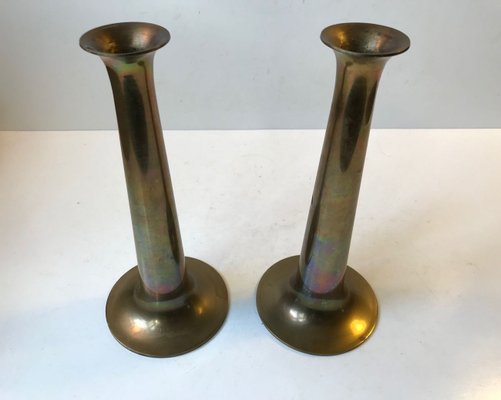 Mid-Century Brass Candlesticks by Hans Bolling for Torben Ørskov, 1960s, Set of 2-LCR-679122