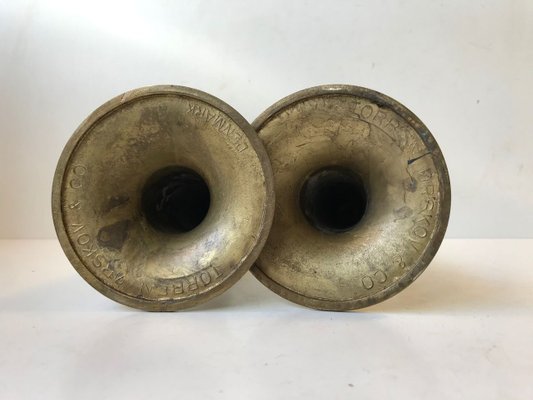 Mid-Century Brass Candlesticks by Hans Bolling for Torben Ørskov, 1960s, Set of 2-LCR-679122