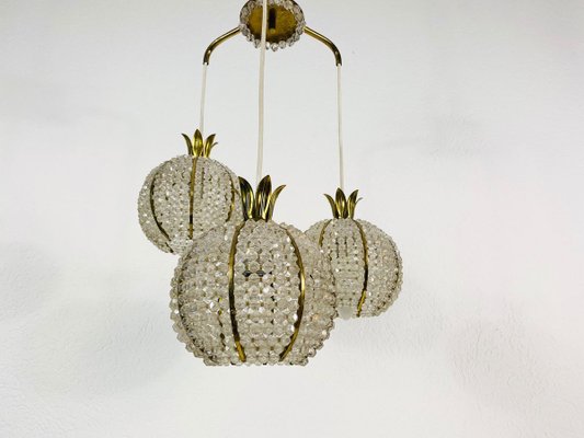 Mid-Century Brass Cascade Chandelier by Emil Stejnar for Rupert Nikoll, 1960s-PUK-844269