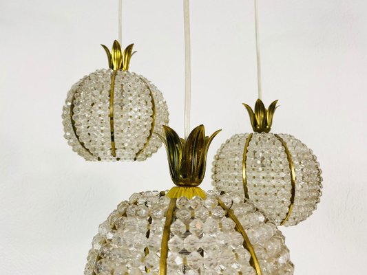 Mid-Century Brass Cascade Chandelier by Emil Stejnar for Rupert Nikoll, 1960s-PUK-844269