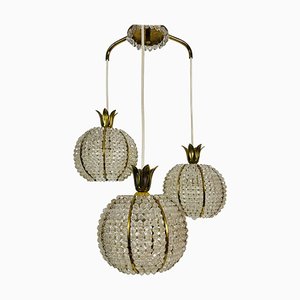 Mid-Century Brass Cascade Chandelier by Emil Stejnar for Rupert Nikoll, 1960s-PUK-844269