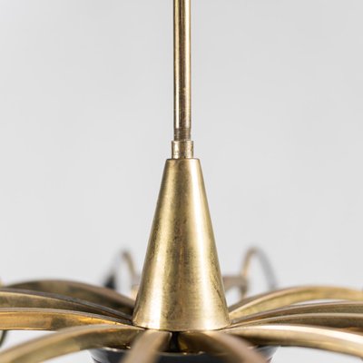 Mid-Century Brass Ceiling Lamp, 1950s-ZLY-576685