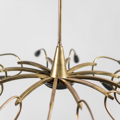 Mid-Century Brass Ceiling Lamp, 1950s-ZLY-576685