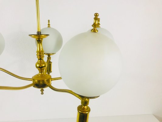 Mid-Century Brass Ceiling Lamp, 1950s-PUK-555422