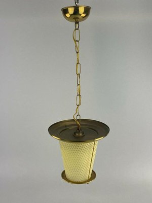 Mid-Century Brass Ceiling Lamp-EJL-1073365