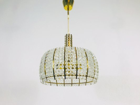 Mid-Century Brass Chandelier by Emil Stejnar for Rupert Nikoll, 1960s-PUK-564665