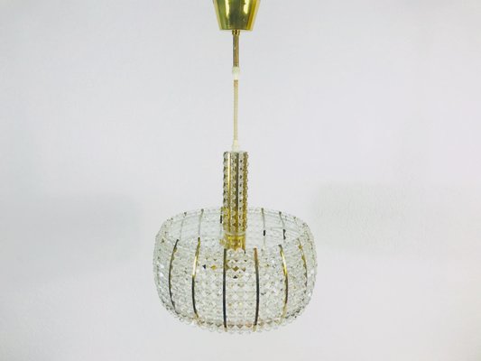 Mid-Century Brass Chandelier by Emil Stejnar for Rupert Nikoll, 1960s-PUK-564665