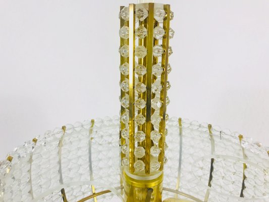 Mid-Century Brass Chandelier by Emil Stejnar for Rupert Nikoll, 1960s-PUK-564665