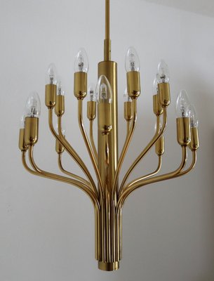 Mid-Century Brass Chandelier from Staff Leuchten, 1970s-VNE-1361758