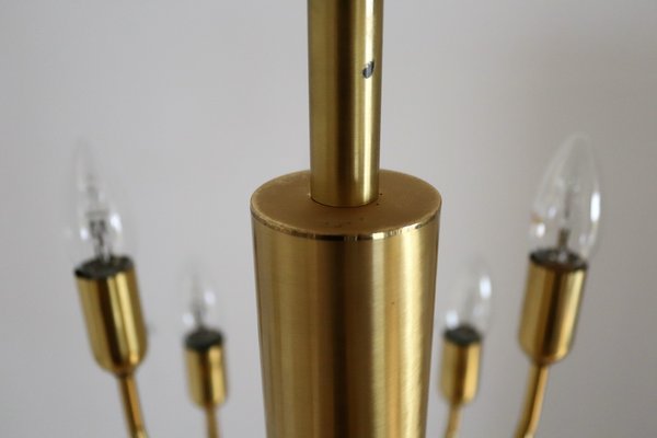 Mid-Century Brass Chandelier from Staff Leuchten, 1970s-VNE-1361758