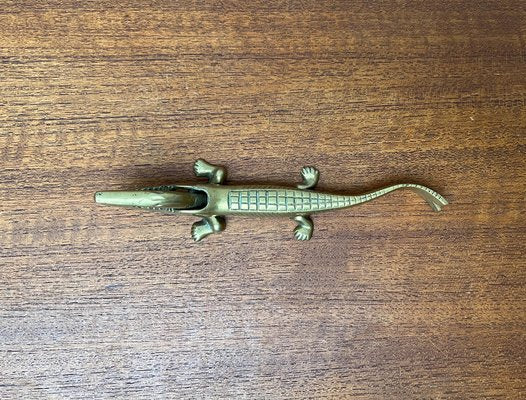 Mid-Century Brass Crocodile Nutcracker attributed to Walter Bosse, 1950s-UAH-1743163