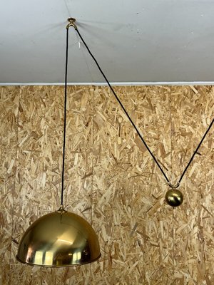 Mid-Century Brass Double Counterbalance Pendant Lamp by Florian Schulz-EJL-1365112