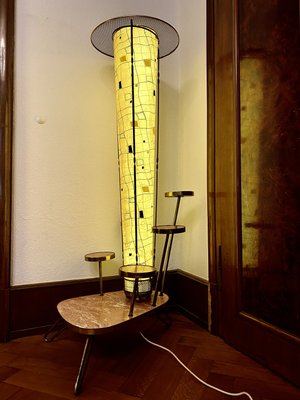 Mid-Century Brass Floor Lamp-PYR-957353