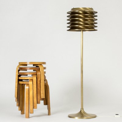 Mid-Century Brass Floor Lamp by Kai Ruokonen, 1970s-NL-1817107