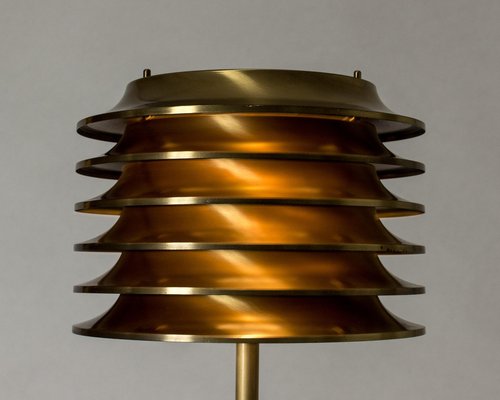 Mid-Century Brass Floor Lamp by Kai Ruokonen, 1970s-NL-1817107