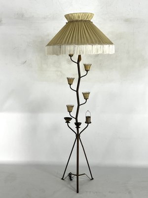 Mid-Century Brass Floor Lamp in the style of Arredoluce Monza, Italy, 1950s-OT-1730456