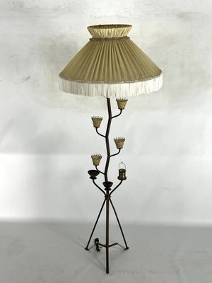 Mid-Century Brass Floor Lamp in the style of Arredoluce Monza, Italy, 1950s-OT-1730456