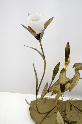 Mid-Century Brass Floor Lamp, Italy, 1960s-FER-1135231