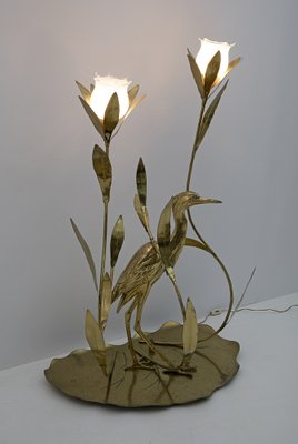 Mid-Century Brass Floor Lamp, Italy, 1960s-FER-1135231