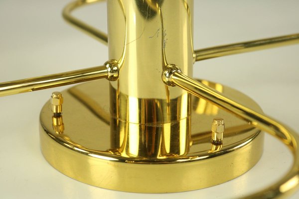 Mid-Century Brass Flush Mount Ceiling Lamp from Leola-FUP-693362