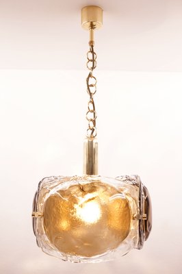 Mid-Century Brass & Glass Ceiling Lamp from Kaiser Idell / Kaiser Leuchten-KIJ-771771