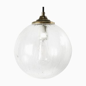 Mid-Century Brass Globe Pendant Lamp-BLS-562703