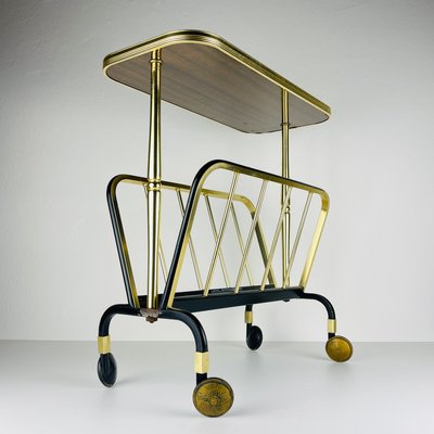 Mid-Century Brass Magazine Rack by MB, 1960s-WQC-2021457