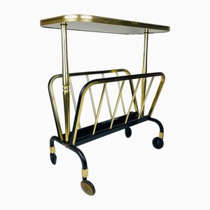 Mid-Century Brass Magazine Rack by MB, 1960s-WQC-2021457