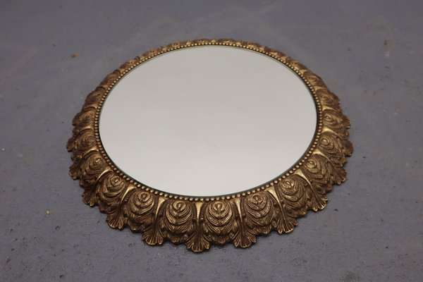 Mid-Century Brass Mirror-JWH-801557