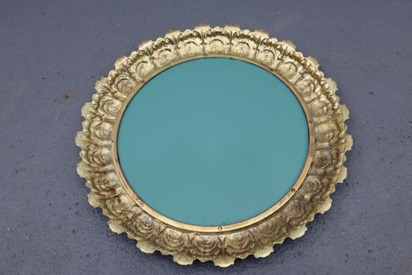 Mid-Century Brass Mirror-JWH-801557