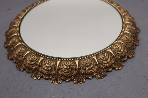 Mid-Century Brass Mirror-JWH-801557